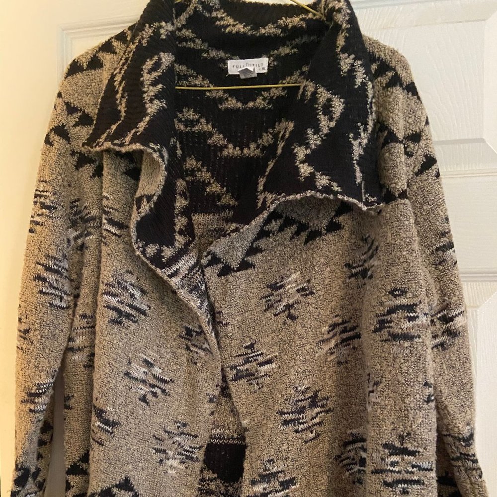 Tan Wrap Sweater